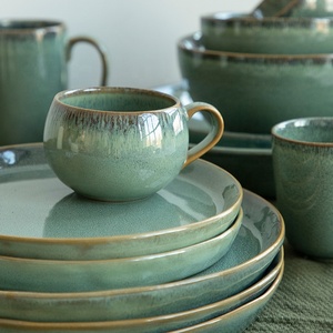 Luxury OEM Customized Ceramic Tableware Reactive Glaze Stoneware