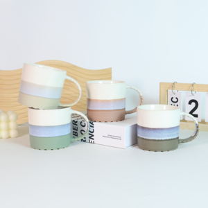 Hot Selling New Item Reactive Glaze for Coffee Tea Retro Stoneware OEM