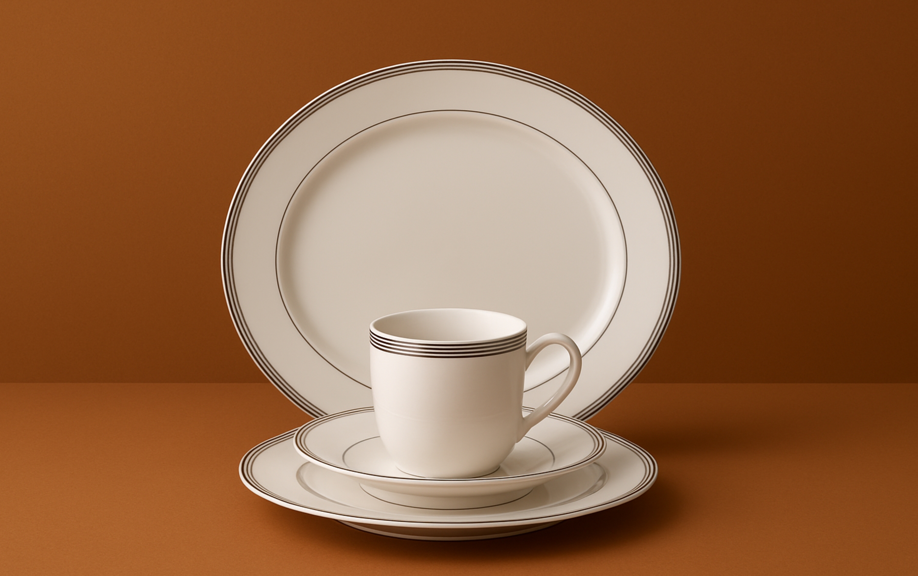 Commercial reactive glaze stoneware plates engineered for retail and hospitality brands