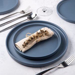 Matte Glaze Stoneware Dinner Plate Set Crockery