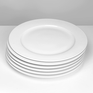 Luxury Style Factory Direct Ceramic White Dinner Plates Set