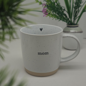 Porcelain Cups With Dots, 11oz Customize Silk Screen LOGO Speckled Ceramic Mugs