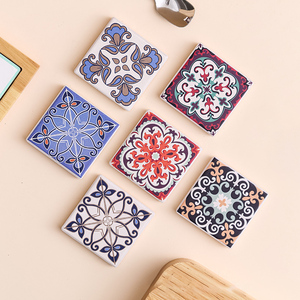 Customized Design Ceramic Refrigerator Stickers 6.7x6.7cm Soft Magnetic Fridge Magnets