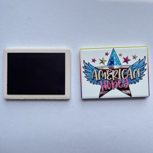 Modern American Style Custom Pattern Ceramic Magnet Sticker