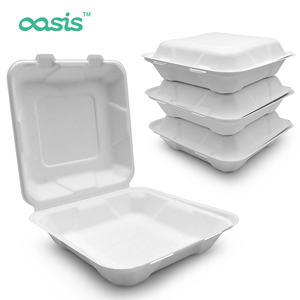 Oasis Degradable Sugarcane Bagasse Disposable Dinnerware Set