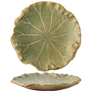 Retro Stoneware Snack Plate Personalized Ceramic Sushi Dish