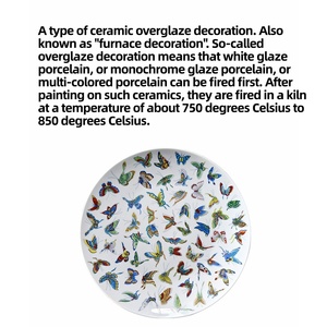 Ceramic Overglaze Decal Modern Ceramics 800 Degrees Celsius Bake Decals