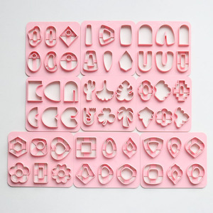 New Basic Geometry Soft Ceramic Earring Mold DIY Clay Cutting with Polymer Plastic