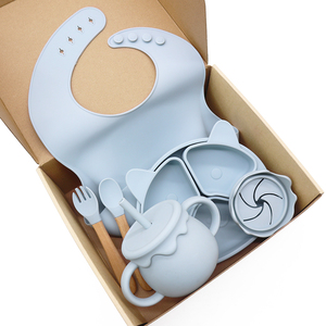 Factory BPA Free Kids Tableware Silicone Bowl Suction Plate