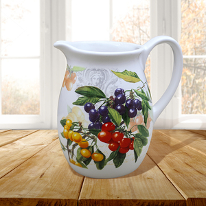 Ceramic Water Jug Color Printing Pitcher