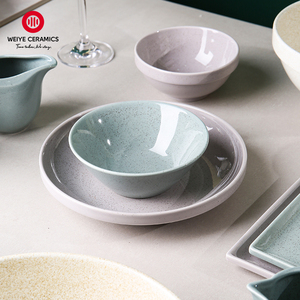 WEIYE Vintage Ceramic Dinner Plates Dinnerware Set
